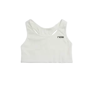 Brassière de sport de padel NOX – Femme PRO – Blanche