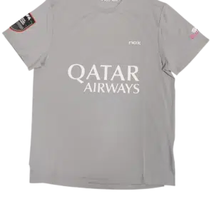 AT10 Maillot de padel NOX officiel Agustín Tapia 2024 - Gris - XS