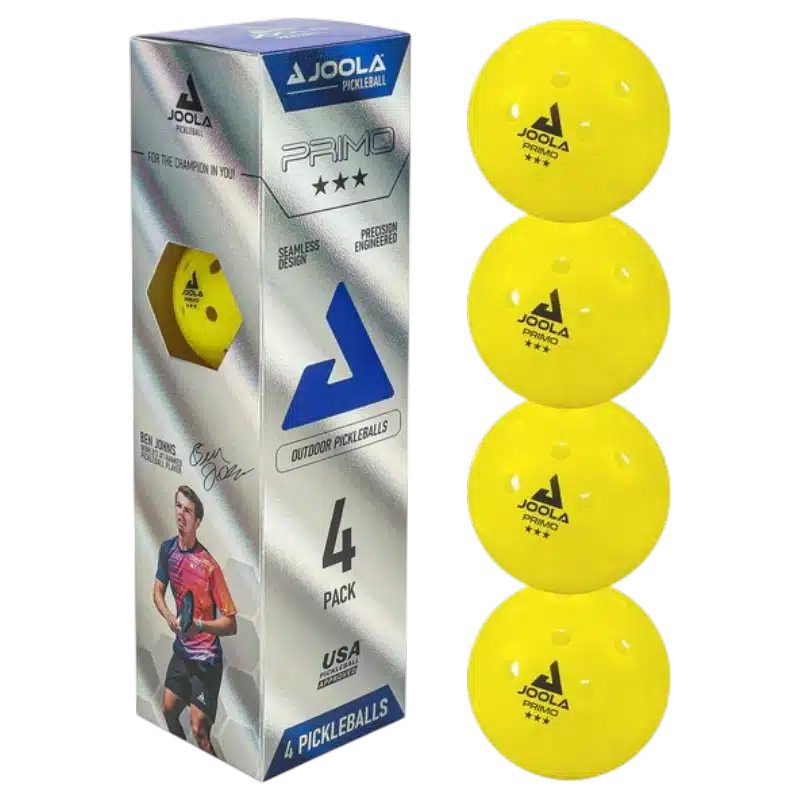 BALLES DE PICKLEBALL JOOLA PRIMO 3-STAR X4