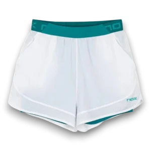 SHORT PRO FEMME BLANC/VERT IVOIRE 2026
