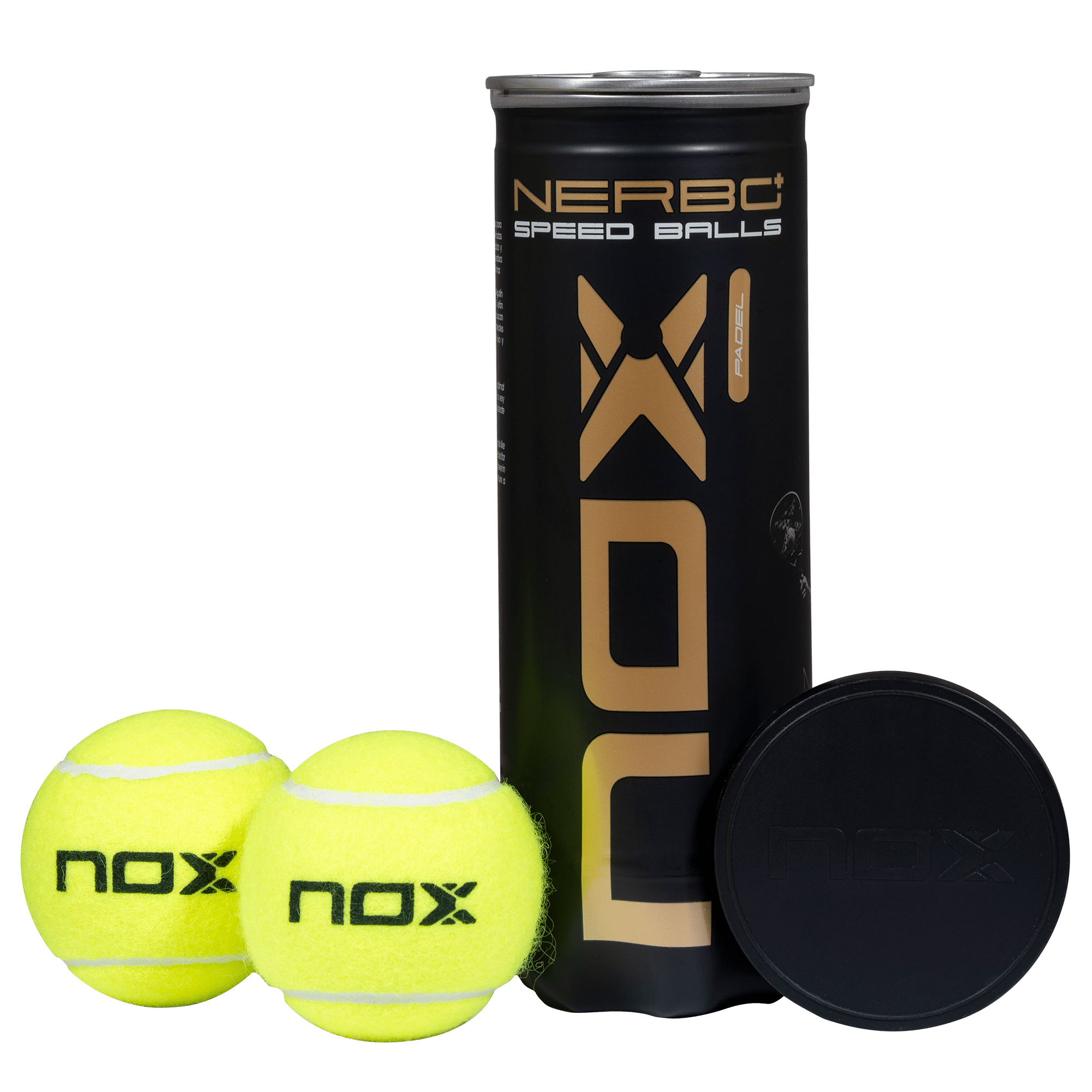 Tube de 3 balles de padel Nox Nerbo+ SPEED – Image 2
