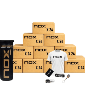 Pack de 10 cartons de 24 tubes de balles Nox Nerbo+ SPEED avec Goodies
